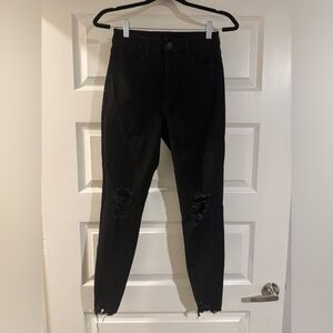 AE Black Ripped Skinny Jeans